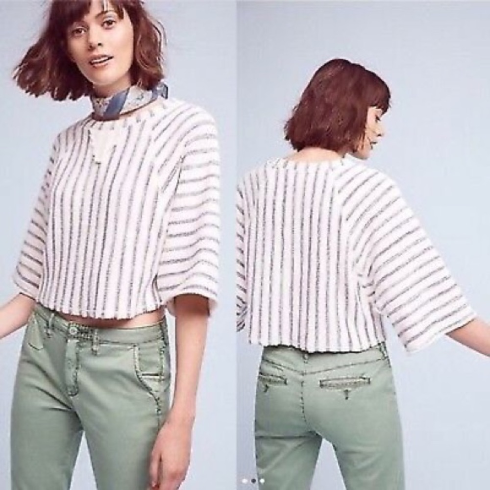 Anthropologie Dolan French Terry Top